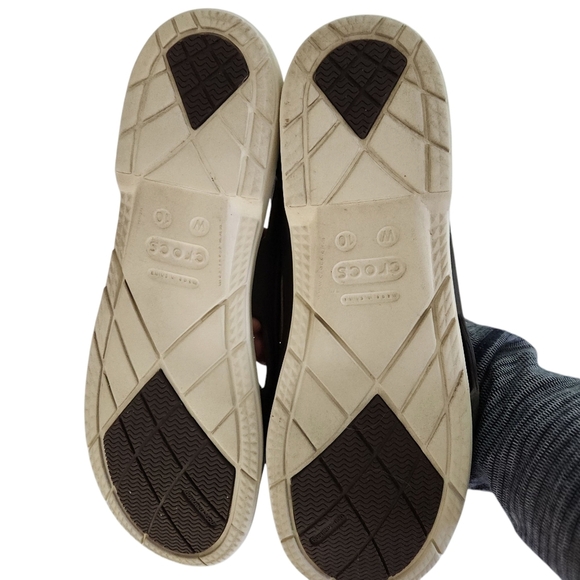 CROCS Beach Line boat shoes brown size 10 - Picture 10 of 12